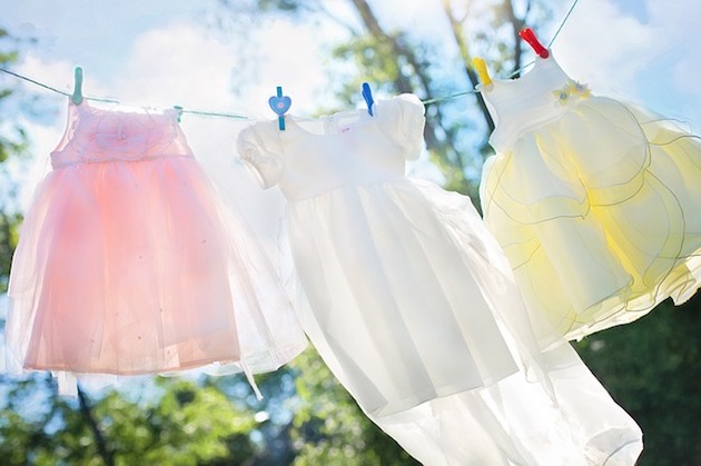 clothes on washing line