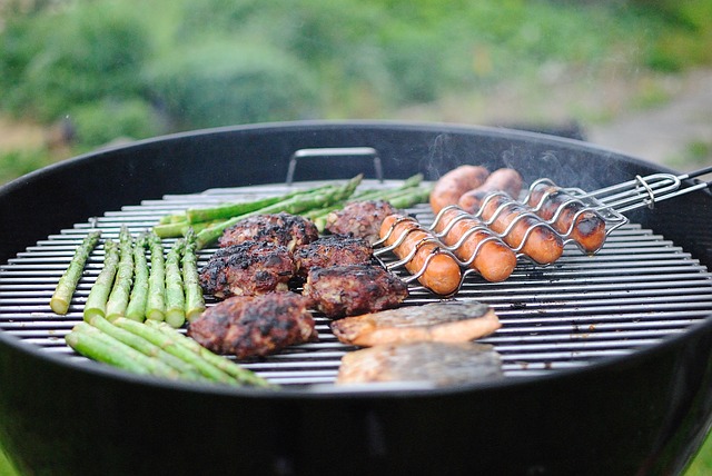 bbq in a london garden