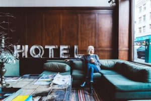 hotel lobby in london