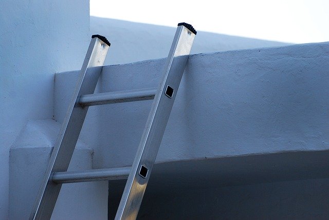 ladder on building