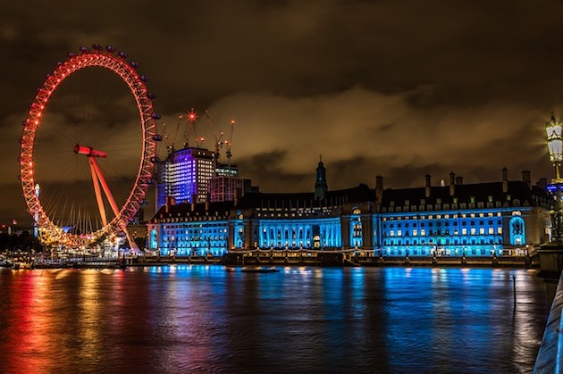 london at night