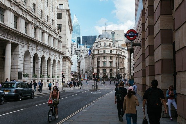 london street scene